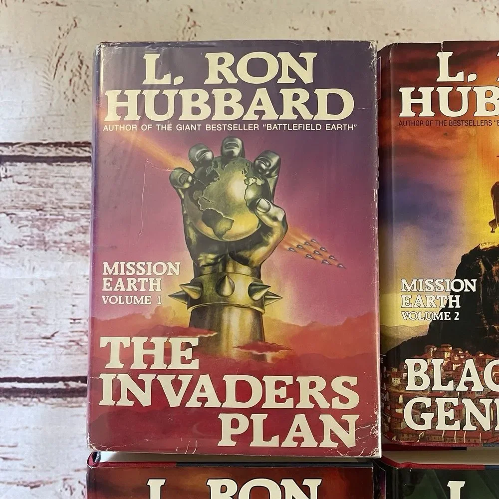 L. Ron Hubbard Mission Earth #1 #2 #6 #7 Hardcover First‎ Edition